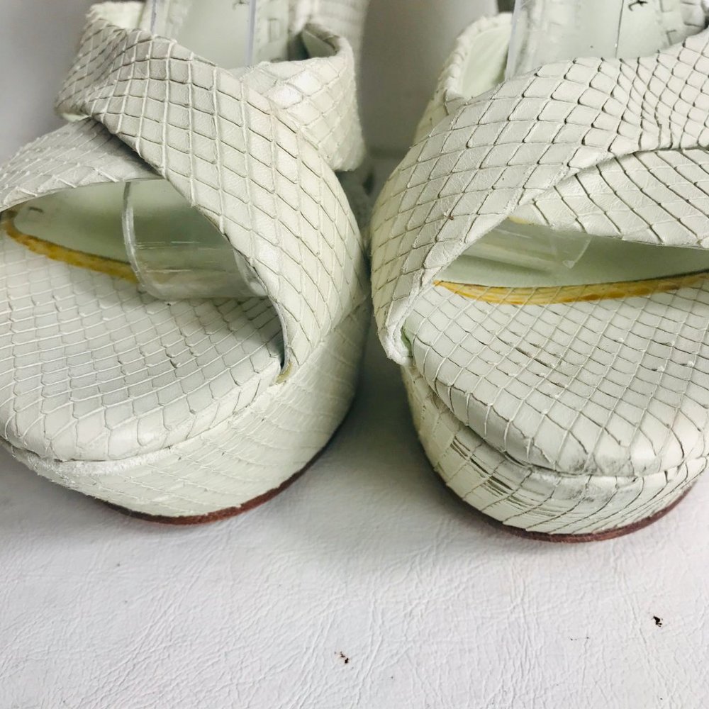 Alice + Olivia Python Chunky Platform Wedge - image 6